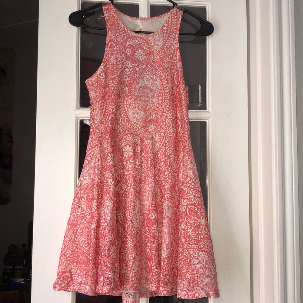 Peach Lace Dress 🍑